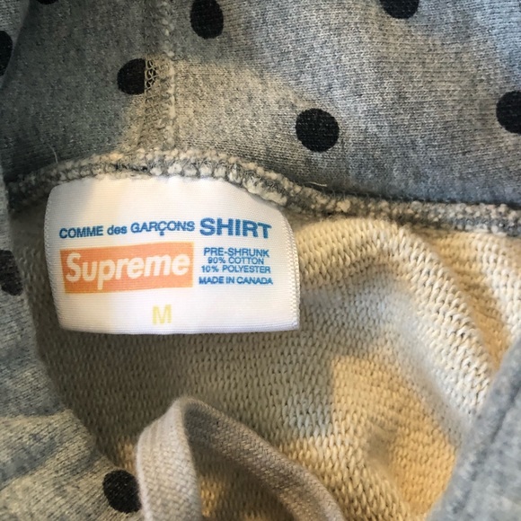 SUPREME X CDG 2012 POLKA DOT BOGO - Picture 2 of 3